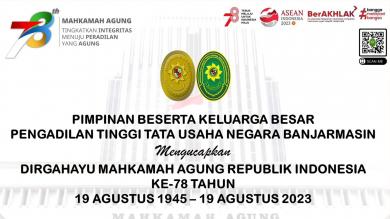 Selamat Hari Ulang Tahun Mahkamah Agung Republik Indonesia Ke-78